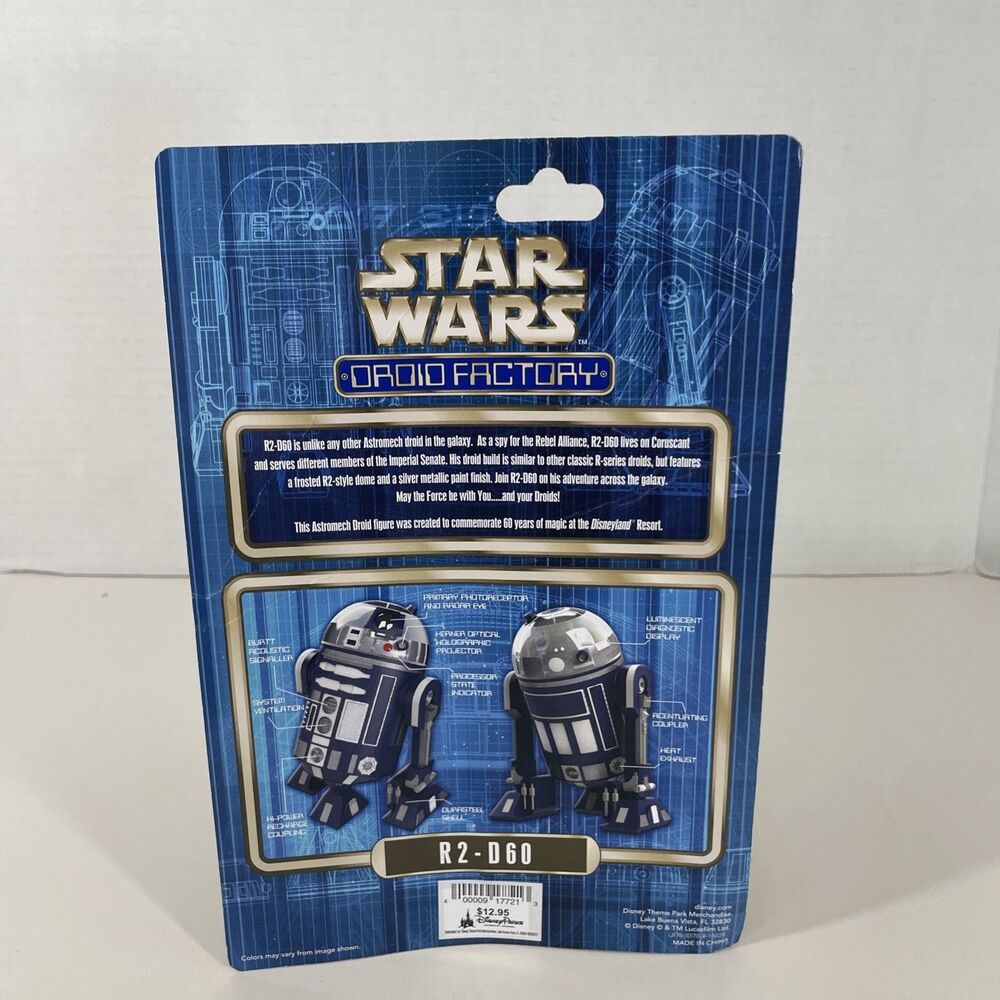 Disney Star Wars R2-D60 R2-D2 Droid Factory Figure Disneyland 60th RARE - Picture 4 of 9